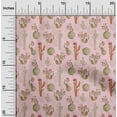 thumbnail image 2 of oneOone Tissu Flex Coton Rose Clair Cactus Matériel de Robe Tissu Imprimé Tissu au Mètre 40 Pouces de Large, 2 of 5