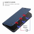 thumbnail image 2 of Decase for Samsung Galaxy A12, with RFID Blocking Leather Wallet Credit Card Holder Flip Folio Book Phone Case Shockproof Cover for Women Men, Blue, 2 of 7