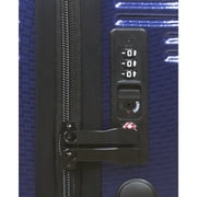 Dejuno Oracle Hardside 3-Piece Spinner Luggage Set With TSA Lock - Blue