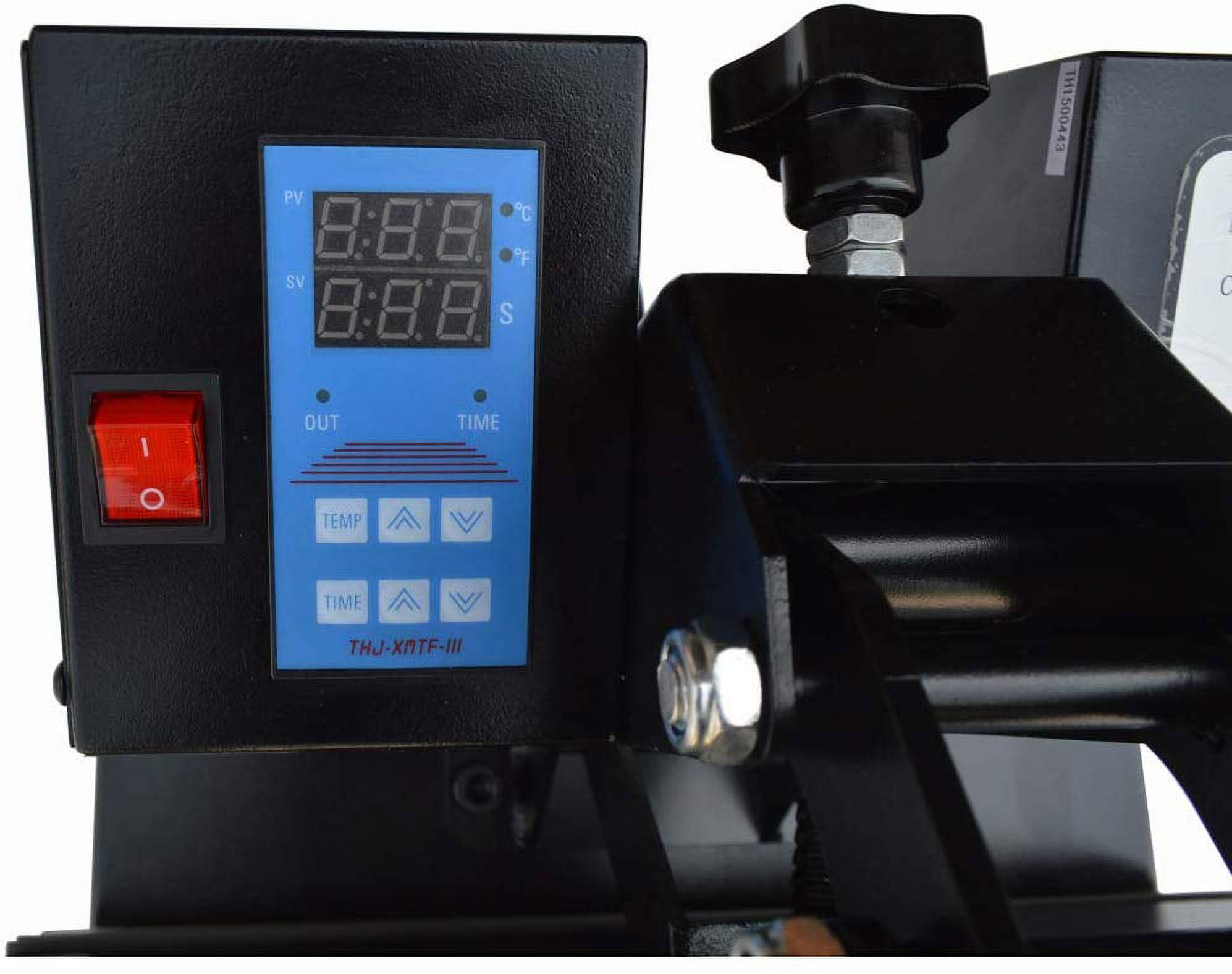 INTBUYING Flat Heat Press Machine,with Transfer Paper Inks T-shirt Start-up Kit for DIY T-shirt Transfer