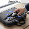 thumbnail image 6 of SANPTENT LED Wireless Mouse, Slim Rechargeable Silent Mouse, 2.4G Portable USB Optical Computer Mice with USB Receiver - Black, 6 of 7