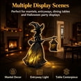 thumbnail image 2 of Halloween Witch Lamp, Stained Glass LED Witch Hat Night Light, Spooky Handmade Table Lamp for Home Decor, Centerpiece, Halloween Party Indoor Outdoor Decor, 2 of 8