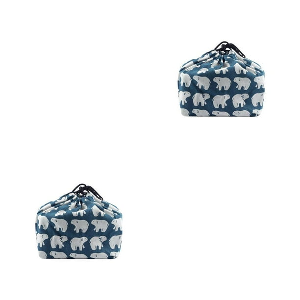 Advancent Bolsa de almuerzo de algodón y lino de estilo japonés, fiambrera de estilo tradicional, bolsa portátil para comida al aire libre, bolsa de Type3 NO3 Advancent CBP077600