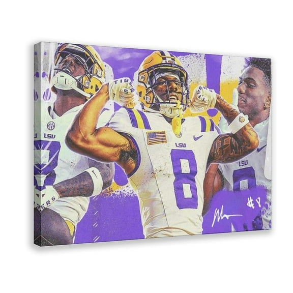 American Football Enttgo Malik Nabers Posters Sports Star 90 Canvas Poster