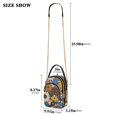 thumbnail image 2 of FORMRS Crossbody Bag for Women Quilted Travel Shoulder Cell Phone Purse with Chain Strap Handbag, Beige Flowers, 2 of 7