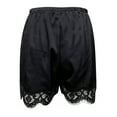 thumbnail image 4 of Glisme Casual Shorts For Women Fashion Casual Shorts With Lace Trim Design High Waist Wide Leg Autumn Comfortable Soft Stretch Pant Black Trousers Athletic Fit, 4 of 5