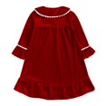 thumbnail image 5 of KPOPLK Toddler Girls Long Sleeve New Christmas Bathrobe Velvet Sleepdress Dress Dress for Kids Babys Clothes(Style4-Red,2-3 Years), 5 of 8