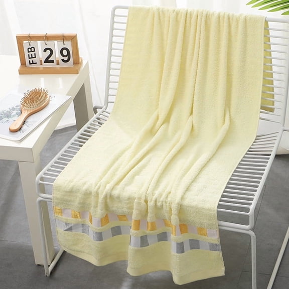 suxuMhao Yellow Bath Towels for Bathroom Cotton Towels Bath Soft Absorbent Quick Dry Body Towels for Shower 27.5x55 Inches 2 Pack Durable Highly Absorbent Bath Towels for Home Spa