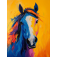thumbnail image 1 of Qisvanset 12x16 Inch Colorful Abstract Horse Canvas Wall Art, Bold Animal Boho Farmhouse Horse Lover Home Decor, 1 of 8