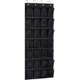 thumbnail image 1 of 28 Large Mesh Pockets Black Over The Door Shoe Rack, Hanging Shoe Organizer for Closet Hanging Shoe Rack Holder Hanger, Black - -, 1 of 7