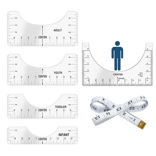  EXCEART 1 T-Shirt Guide Ruler Placement Ruler for