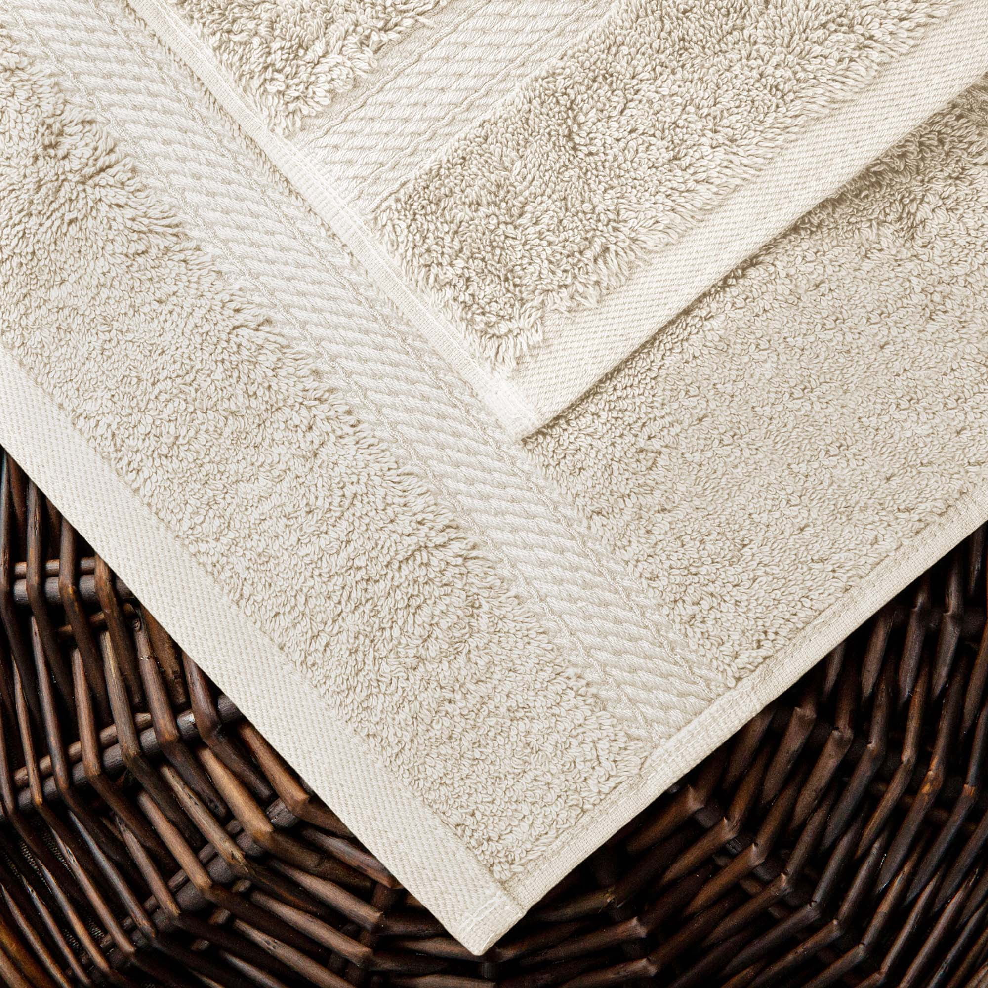 Superior Egyptian Cotton Heavyweight Bath Towel Set of 2, Cream