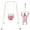 Pink, variant on 2 in 1 Baby Jumper, Toddler Swing and Bouncer, Indoor Outdoor Baby Swings for Infants, Gray
