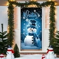 thumbnail image 5 of Festive Christmas Snowman Door Banner Decorative Polyester Holiday Door Cover,Christmas Doors Cover Decor Front Doors Covers Xmas Hanging Banner Snowman Background for Home Holiday, 5 of 9