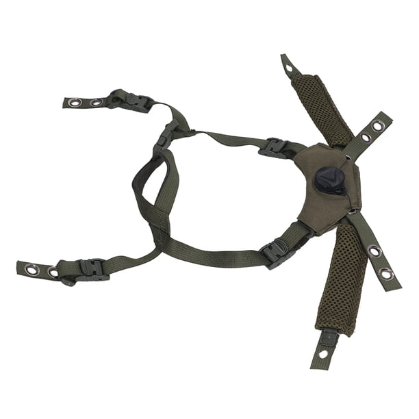 Sistema de suspensión de dial ajustable Correa para la barbilla Accesorios para casco rápido para MICH para casco Wendy OD Verde