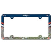 New England Patriots Official NFL 6 inch x 12 inch Plastic License Plate Frame by Wincraft