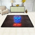 thumbnail image 2 of XMXT Non-Slip Area Rug, Neon Dazzling Skull Prints Polyester Rugs for Living Room, 36 x 24 inches Multicolor, 2 of 9