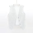 thumbnail image 5 of Women's Denim Vest Women's Short Everything Slim Fit Korean Version Jacket Vest plus Size Leather Duster And Plaid Vest Tan Vest Long Girls Winter Vest Juniors Flannel Vest Canvas Coat Pocket Vest, 5 of 5