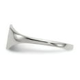 thumbnail image 3 of 14K White Gold Ring Band Signet 6.5x7.5mm Closed Back, 3 of 5