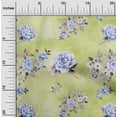 thumbnail image 2 of oneOone Cotton Jersey Light Green Fabric Floral Floral With Texture Sewing Craft Projects Fabric Prints By Yard 58 Inch Wide, 2 of 4