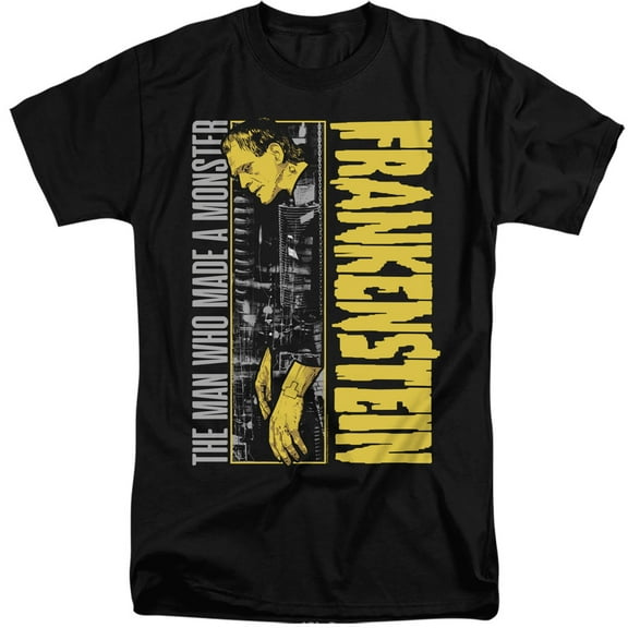 Universal Monsters The Man Who Made A S/S Adult Tall 18/1 T-Shirt Black