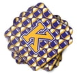 thumbnail image 2 of Letter K Football Purple and Gold Foam Coaster Set of 4, 2 of 3