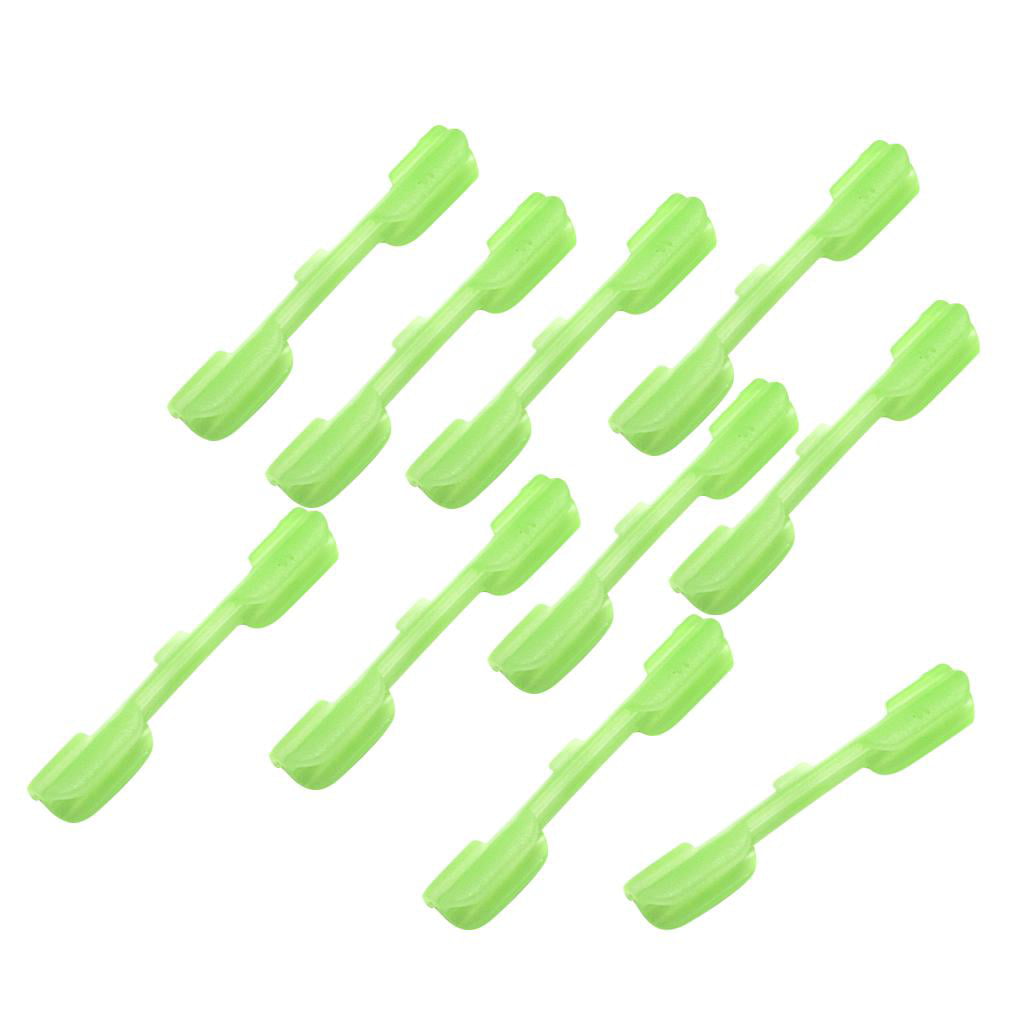 10pcs High Quality Fluorescent Glow Stick Clip Fishing Rod Clips Holder