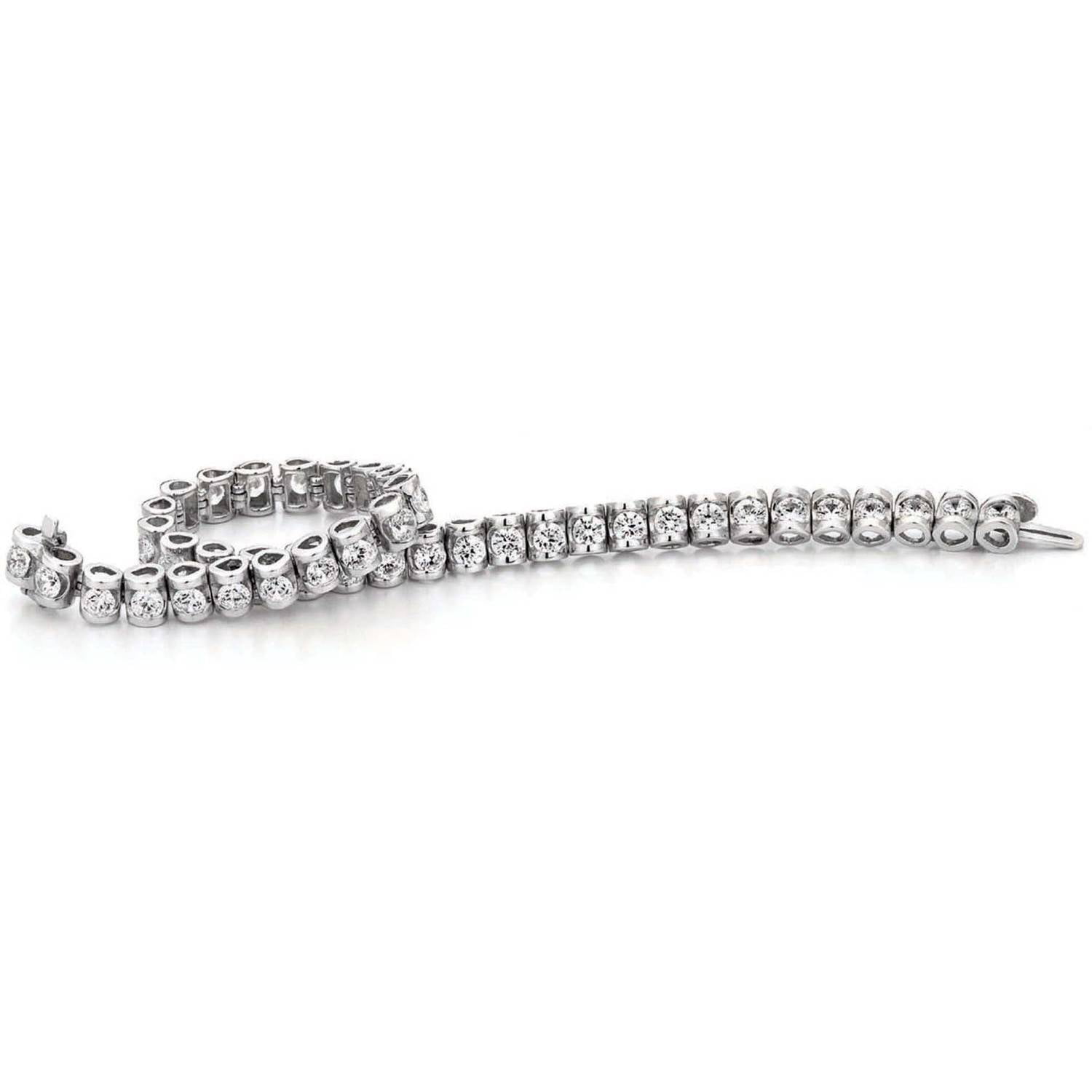 ONLINE - 1-1/2 Carat T.W. Diamond 14kt White Gold Infinity Bracelet ...
