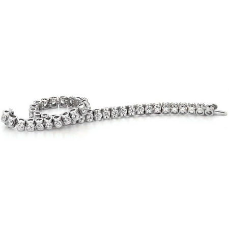 1-1/2 Carat T.W. Diamond 14kt White Gold Infinity Bracelet with IJ/I2I3 Quality Brilliant Round Diamonds