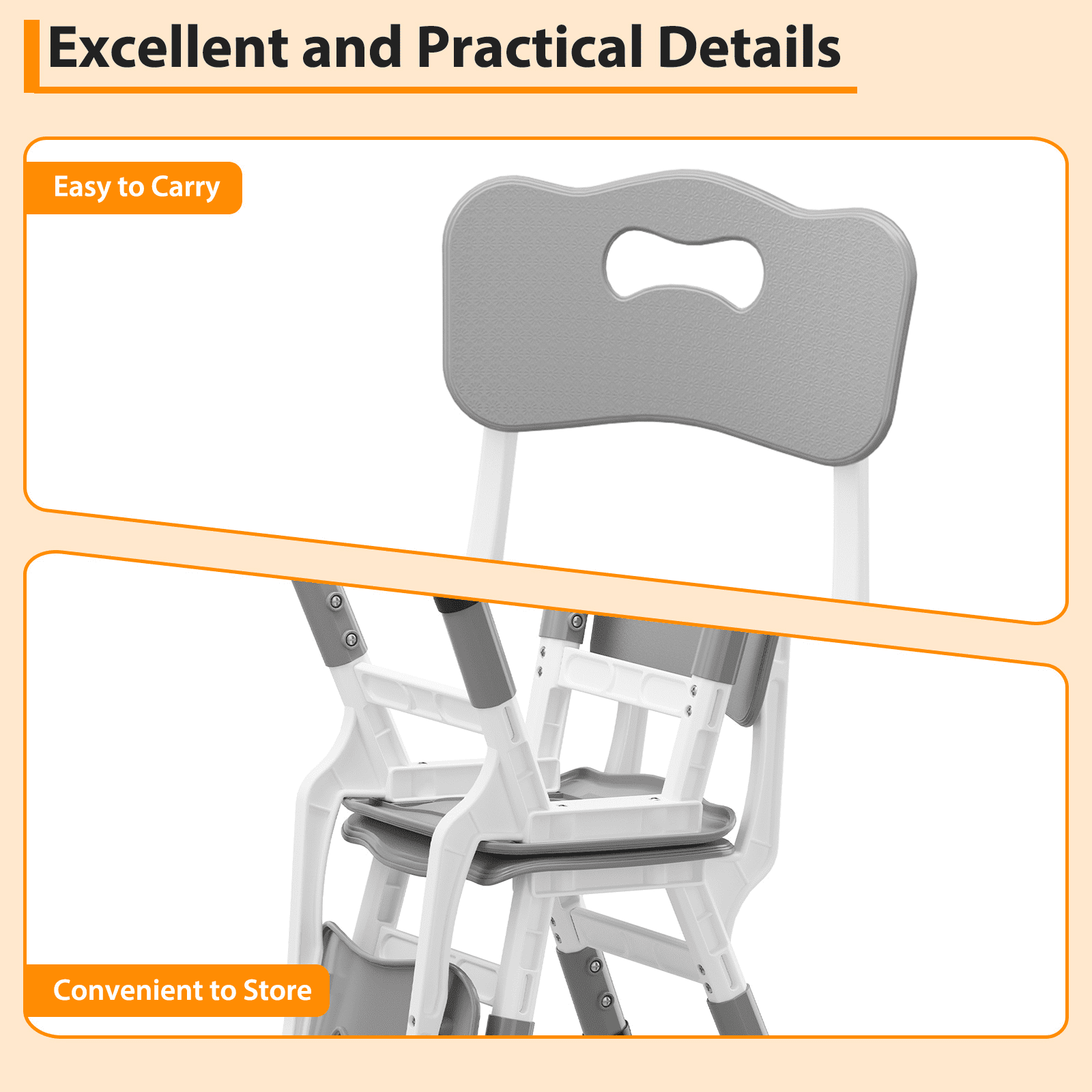 Kids Chair Set of 2 with Height Adjustable Chair, Plastic Toddler Chairs for Children Boys Girls, Kids Hammock Chair, Booster Chairs for Toddlers