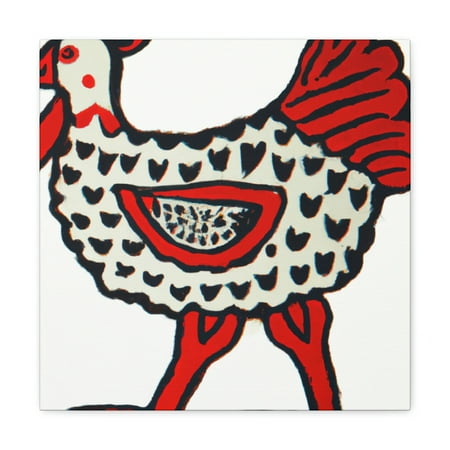

Hen in the Harvestfield - Canvas