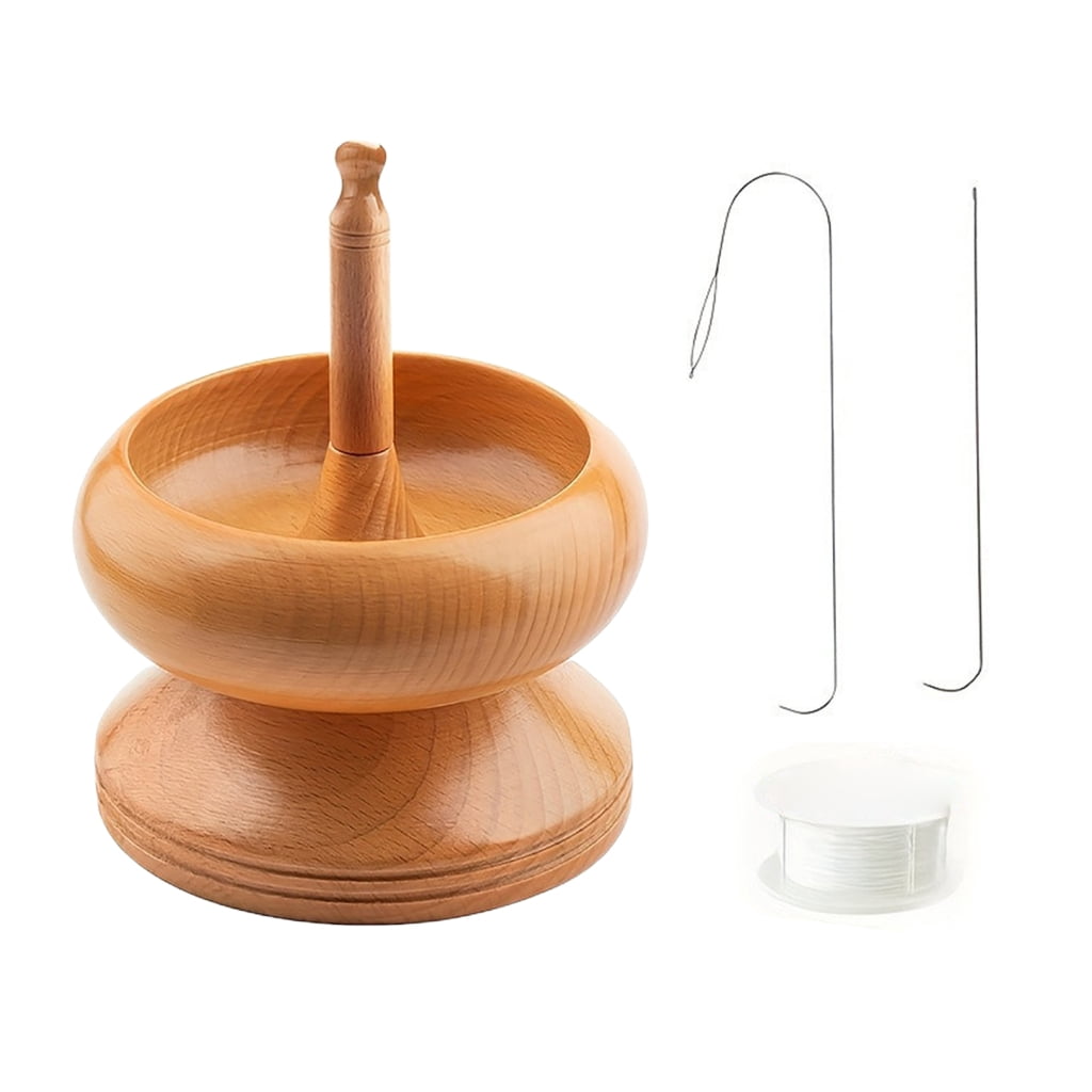 Oasiva Wood Bead Spinner Jewelry Making Tool for Quick and Precise Bead Stringing