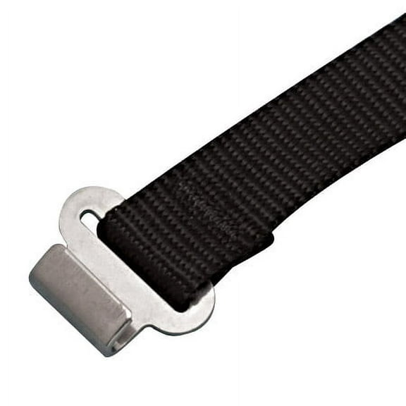 WEBBING W/ FLAT HOOK 304 STAINLESS STEEL 1" X 24" (S0233-0002)