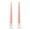 Pink, variant on 6 Pairs Taper Candles Unscented 10 Inch Terracotta Tapers .88 in. diameter x 10 in. tall