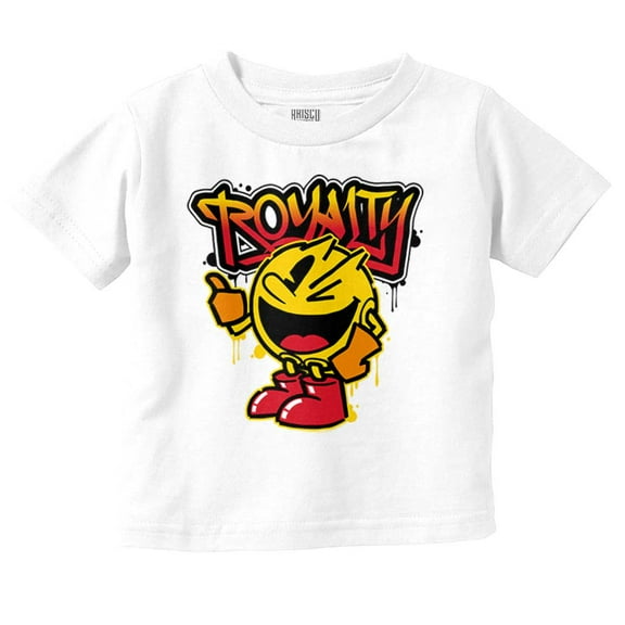 PACMAN Video Arcade Game Royalty Toddler Boy Girl T Shirt Infant Toddler Brisco Brands 6M