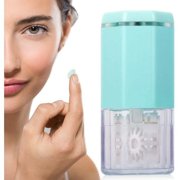 AMERTEER Portable Contact Lens Cleaner,Automatic Contact Cleaner Machine with USB Charging Cable for Travel and Home, Fast Vibration Contact Lens Cleaning Machine for Soft Lens