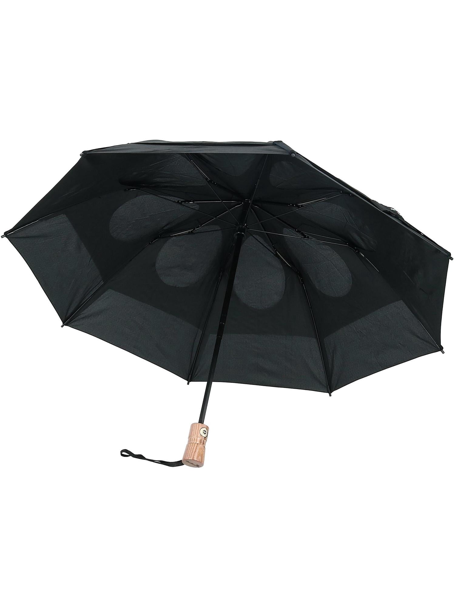 GustBuster 34143BL LTD Auto Open & Close Vented Compact Umbrella, Black - 43 in.