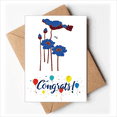 thumbnail image 1 of Blue Lotus Lotus Flower Dragonfly Wedding Cards Congratulations Greeting Envelopes, 1 of 3