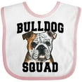 thumbnail image 3 of Inktastic Dog Bulldog Squad Boys or Girls Baby Bib, 3 of 4
