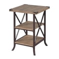 thumbnail image 1 of Convenience Concepts Brookline End Table in Beige Driftwood Wood Finish, 1 of 5