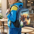 thumbnail image 2 of KUIFORTI Brown Cow Toddler Backpack Girls Kids School Bag with Multiple Organizer Pockets Adjustable Straps 13.5 Inch for Preschool Kindergarten Back to School Gifts, 2 of 7