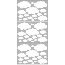 3 Count Cloud Wall Sticker Door Decoration Decals Child