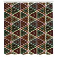 thumbnail image 3 of Ambesonne African Shower Curtain, Geometric Grunge Mosaic, 69"Wx75"L, Multicolor, 3 of 3