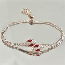 Women's Fashion And Fully-jewelled Snake Bracelet