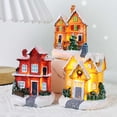thumbnail image 2 of Matsuzay Iluminación de Navidad casa pequeña Micro paisaje ventana ornamento resina miniatura niños regalo escritorio decoración hogar fiesta Kits de decoración para fiestas Tipo 2 Matsuzay HA068056-02, 2 of 6