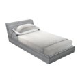 thumbnail image 3 of Abstract Bedding Set with Sheet & Covers, Brickwork Concrete Room with 3 Ceiling Lamps Modern Minimalistic Design, Printed Bedroom Decor 2 Shams, 4 Sizes, Black and White, by Ambesonne, 3 of 3