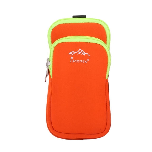 Seitruly Estuche de bolsa de teléfono con bolsillo con cremallera doble de neopreno para senderismo y escalada Teléfono y Comunicación Arancia S