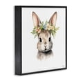 thumbnail image 2 of Stupell Industries Cottage Woodland Rabbit Flower Crown Black Framed Giclee Art, 12 x 12, by Roozbeh, 2 of 8
