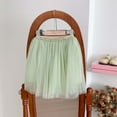 thumbnail image 5 of ZHOUCHANKIDS Girl Tutu Skirt 3-Layered Tulle Skirts for Little Girls Fluffy Ballet Dress Up for Party Green 6-12 Months, 5 of 5
