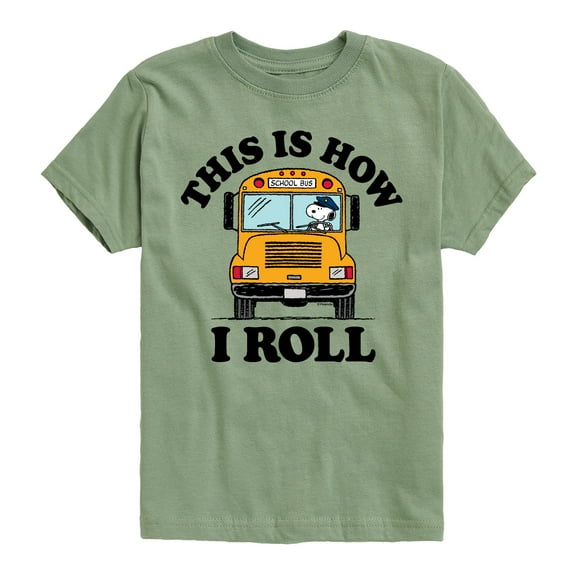 Peanuts - This Is How I Roll - Toddler And Youth Short Sleeve Graphic T-Shirt